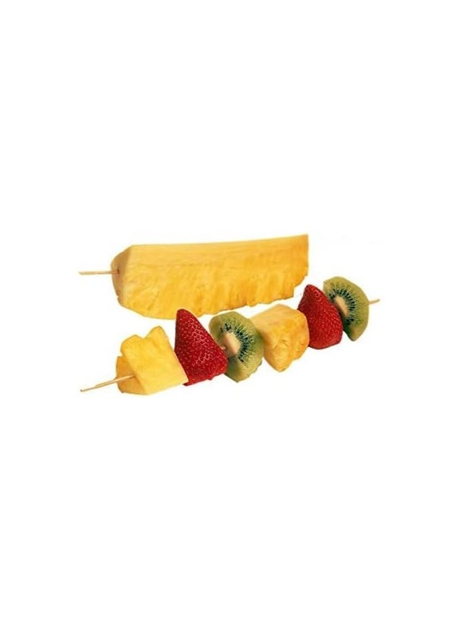 SNH Packing Bamboo Sticks Wooden Skewers Sticks 14cm Strong For BBQ Barbecue, Kebab, Marshmallow, Roasting, Chocolate Fountain, Campfire Fondue 100 Pieces. - Image 4